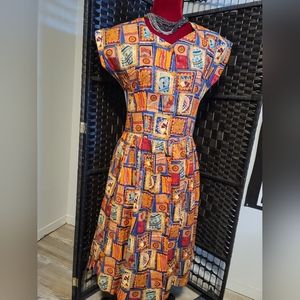 Ethnic Print Dress